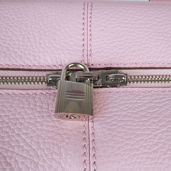 Best Replica Hermes Victoria Cowskin Leather Bags 2010 Pink H2802